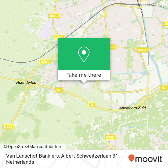 Van Lanschot Bankiers, Albert Schweitzerlaan 31 map