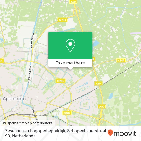 Zevenhuizen Logopediepraktijk, Schopenhauerstraat 93 Karte