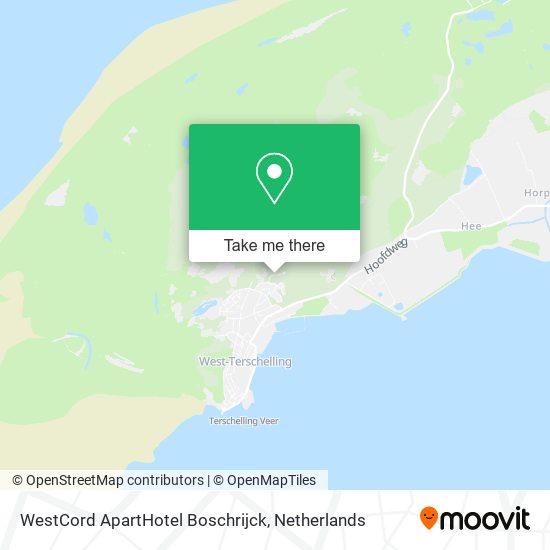 WestCord ApartHotel Boschrijck map