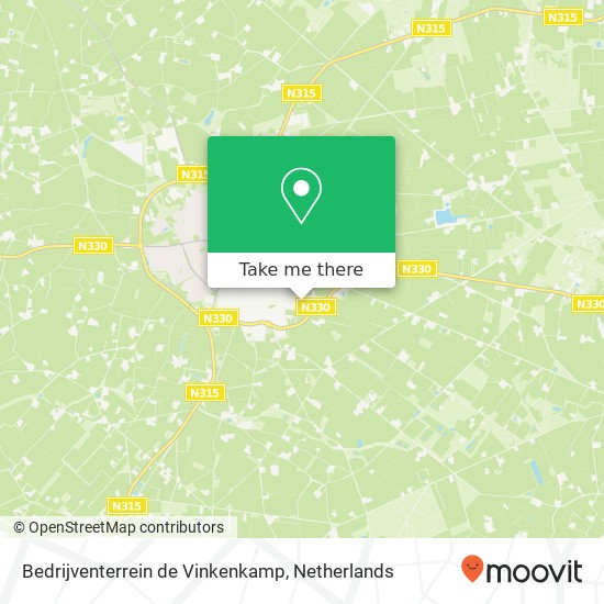 Bedrijventerrein de Vinkenkamp map