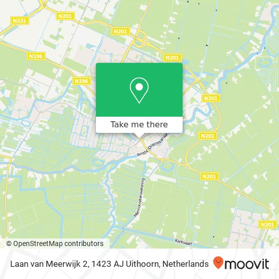 Laan van Meerwijk 2, 1423 AJ Uithoorn map