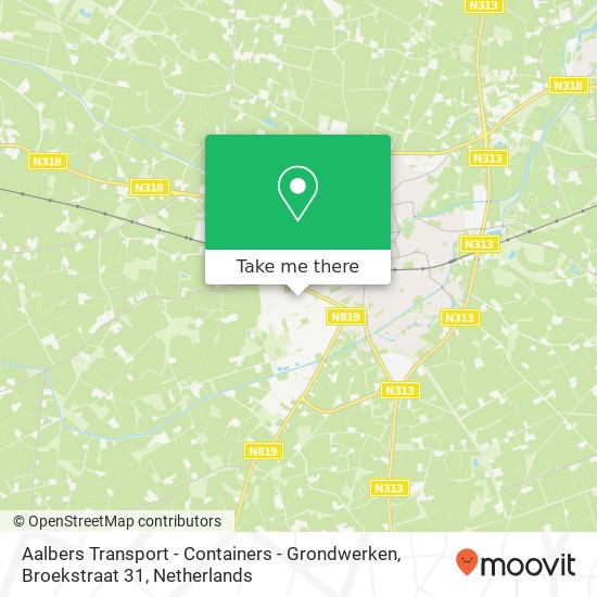 Aalbers Transport - Containers - Grondwerken, Broekstraat 31 map