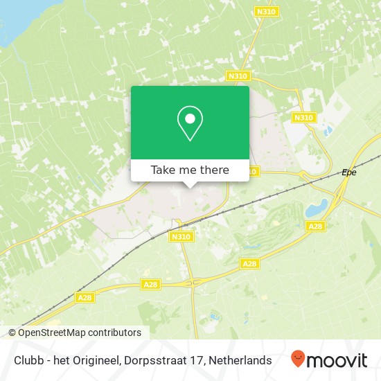 Clubb - het Origineel, Dorpsstraat 17 map