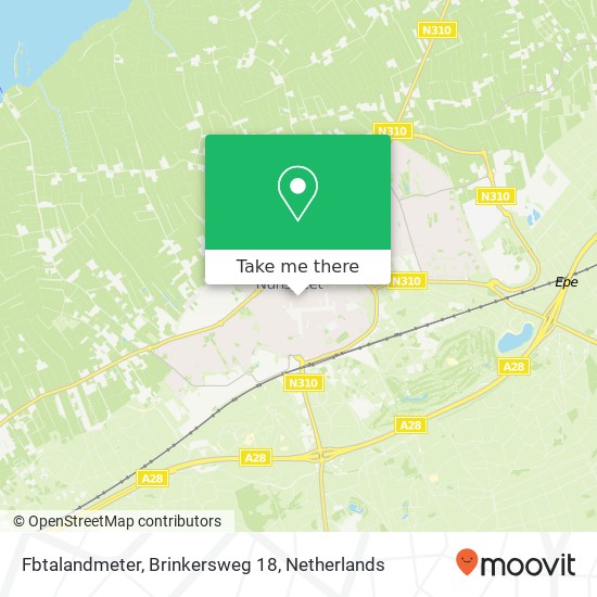 Fbtalandmeter, Brinkersweg 18 map