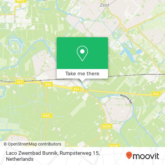 Laco Zwembad Bunnik, Rumpsterweg 15 map