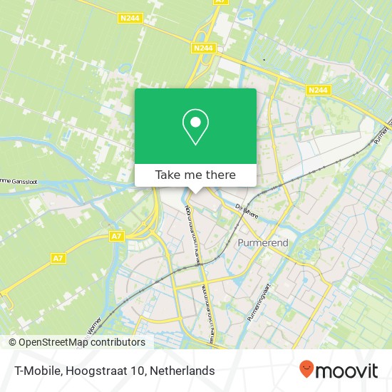 T-Mobile, Hoogstraat 10 Karte
