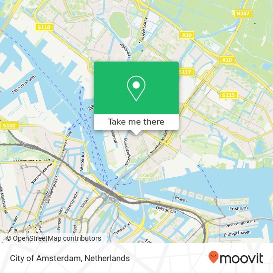 City of Amsterdam map