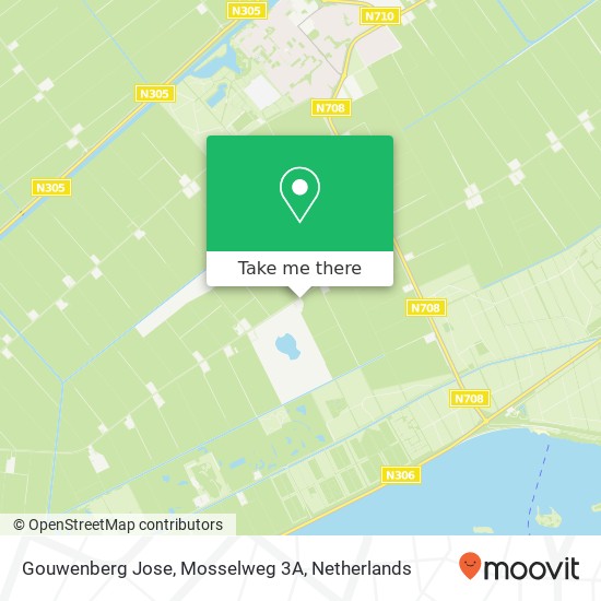 Gouwenberg Jose, Mosselweg 3A map