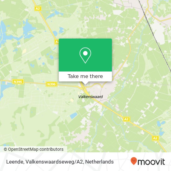 Leende, Valkenswaardseweg/A2 map