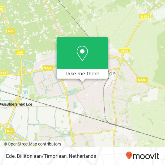 Ede, Billitonlaan/Timorlaan map