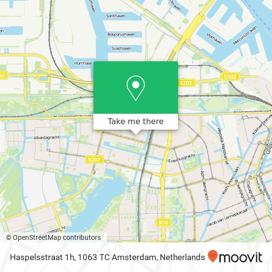 Haspelsstraat 1h, 1063 TC Amsterdam map