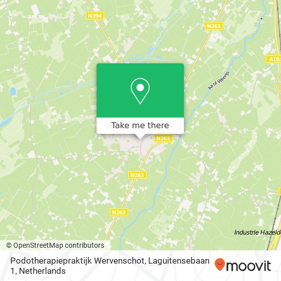 Podotherapiepraktijk Wervenschot, Laguitensebaan 1 map