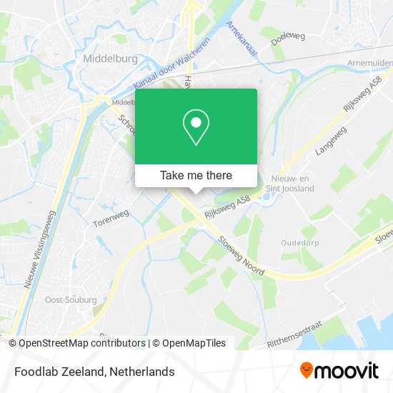 Foodlab Zeeland map