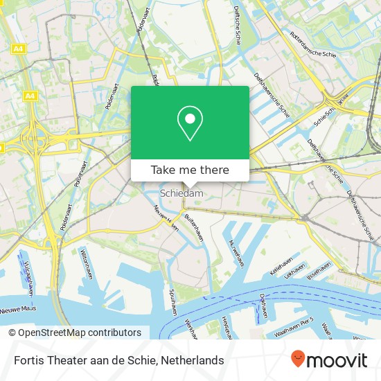 Fortis Theater aan de Schie map