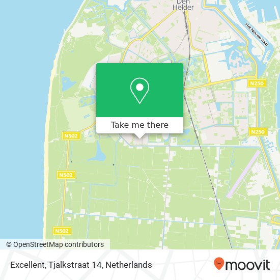 Excellent, Tjalkstraat 14 map