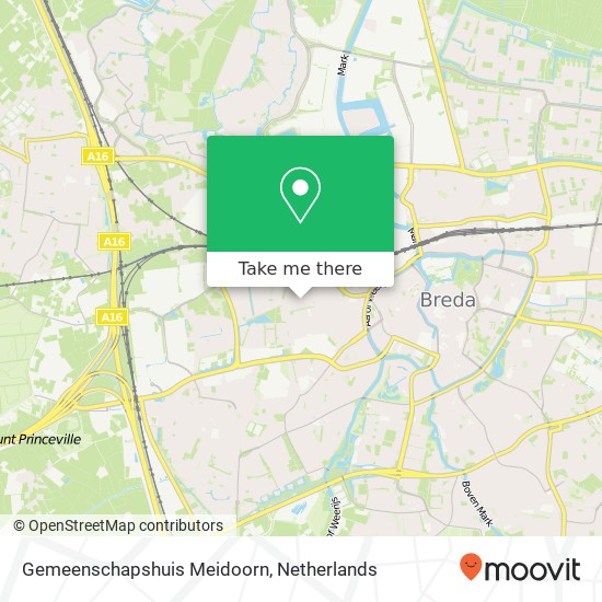 Gemeenschapshuis Meidoorn map