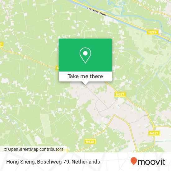 Hong Sheng, Boschweg 79 Karte