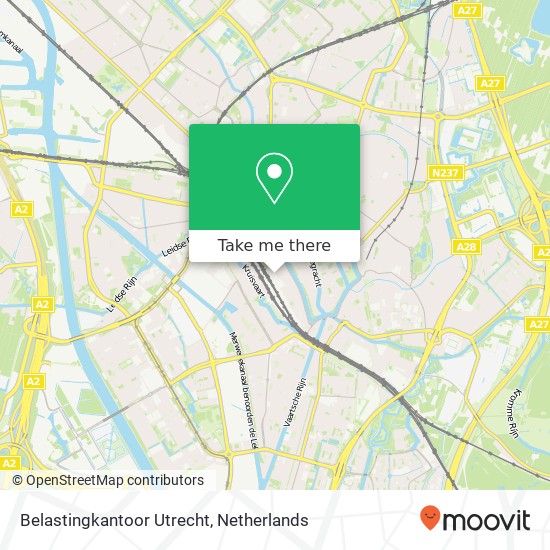 Belastingkantoor Utrecht map