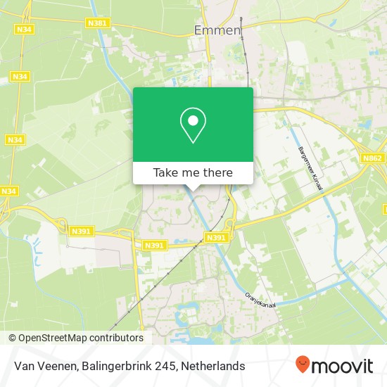 Van Veenen, Balingerbrink 245 map