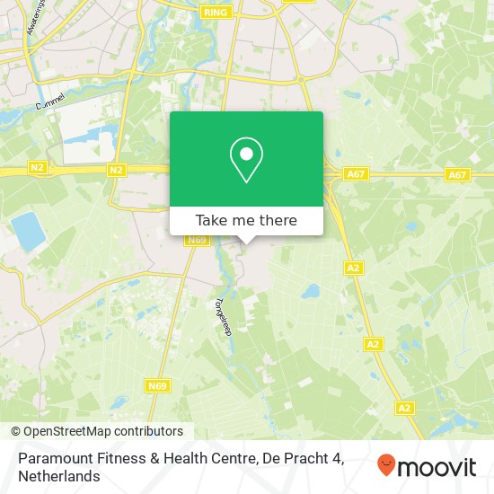 Paramount Fitness & Health Centre, De Pracht 4 Karte