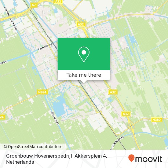 Groenbouw Hoveniersbedrijf, Akkersplein 4 map