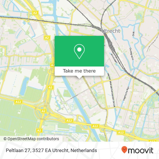 Peltlaan 27, 3527 EA Utrecht Karte