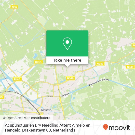 Acupunctuur en Dry Needling Attent Almelo en Hengelo, Drakensteyn 83 map