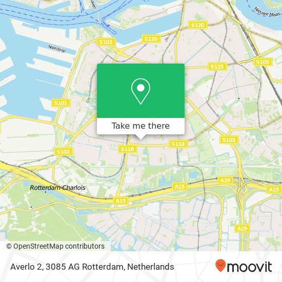 Averlo 2, 3085 AG Rotterdam map