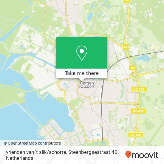 vrienden van 't slik / schorre, Steenbergsestraat 40 map