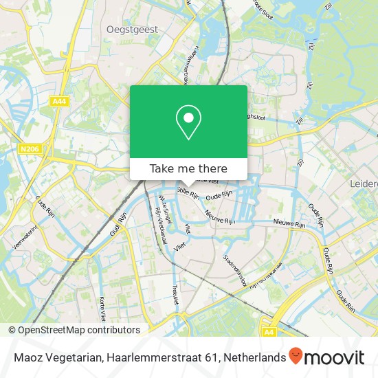 Maoz Vegetarian, Haarlemmerstraat 61 Karte