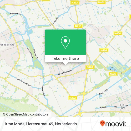 Irma Mode, Herenstraat 49 Karte