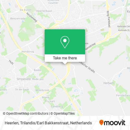 Heerlen, Trilandis / Earl Bakkenstraat map