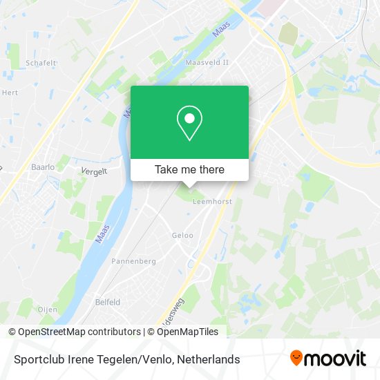 Sportclub Irene Tegelen/Venlo map