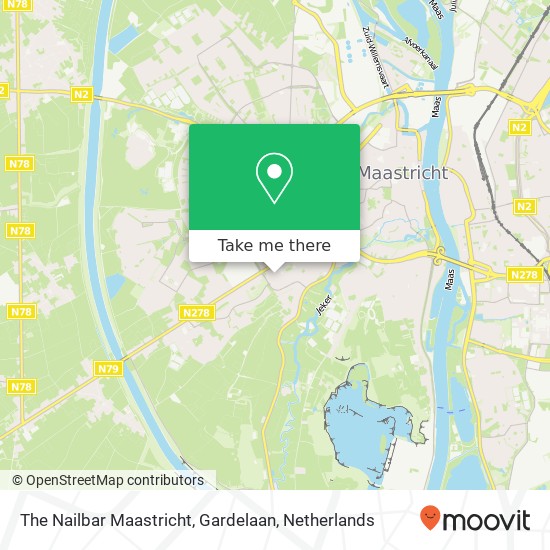 The Nailbar Maastricht, Gardelaan map