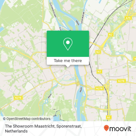 The Showroom Maastricht, Sporenstraat Karte