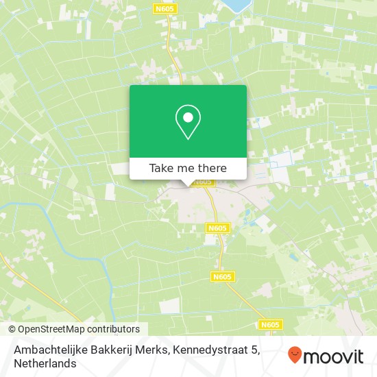 Ambachtelijke Bakkerij Merks, Kennedystraat 5 Karte