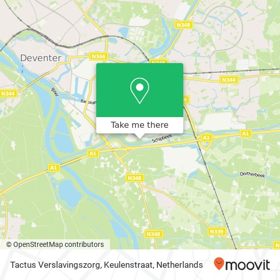 Tactus Verslavingszorg, Keulenstraat Karte