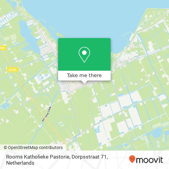 Rooms Katholieke Pastorie, Dorpsstraat 71 map