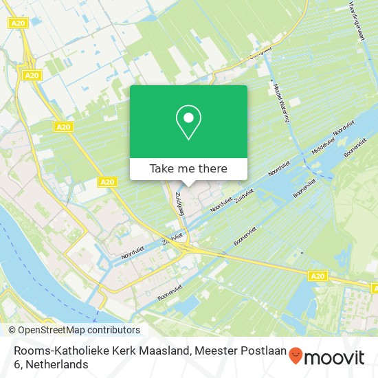 Rooms-Katholieke Kerk Maasland, Meester Postlaan 6 map