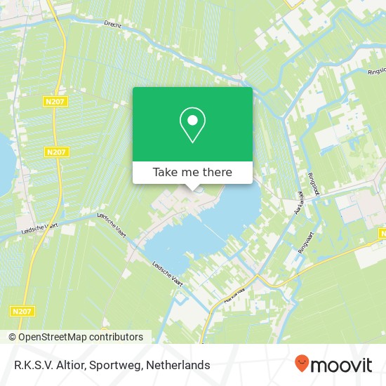 R.K.S.V. Altior, Sportweg map