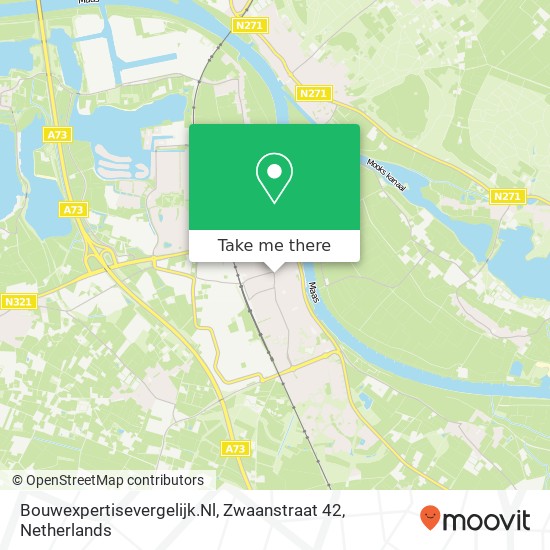 Bouwexpertisevergelijk.Nl, Zwaanstraat 42 Karte