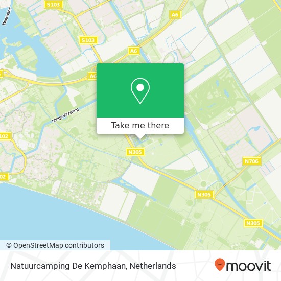 Natuurcamping De Kemphaan Karte