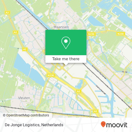 De Jonge Logistics map