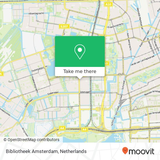 Bibliotheek Amsterdam map