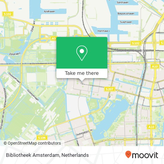 Bibliotheek Amsterdam map