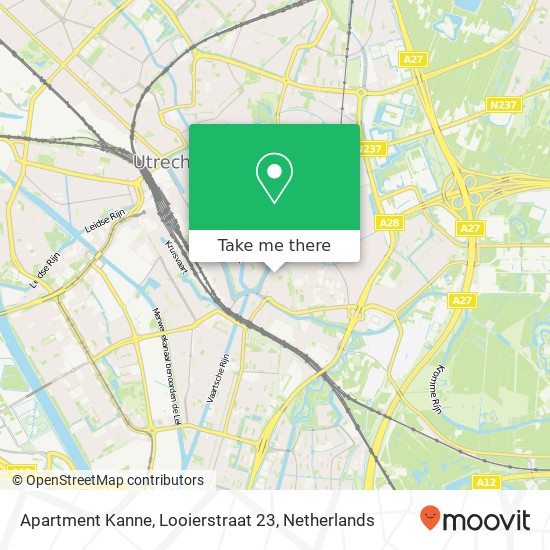 Apartment Kanne, Looierstraat 23 Karte