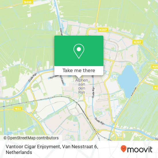 Vantoor Cigar Enjoyment, Van Nesstraat 6 map