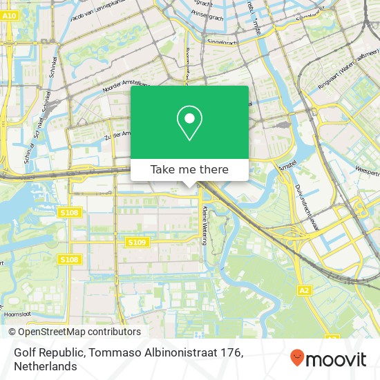 Golf Republic, Tommaso Albinonistraat 176 map