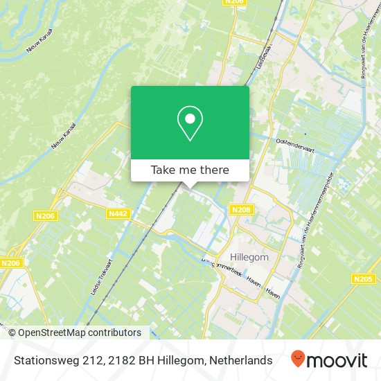 Stationsweg 212, 2182 BH Hillegom map