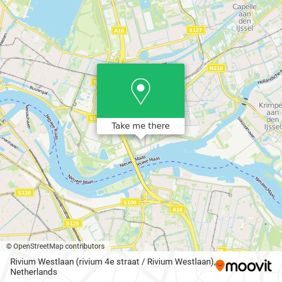 Rivium Westlaan (rivium 4e straat / Rivium Westlaan) map